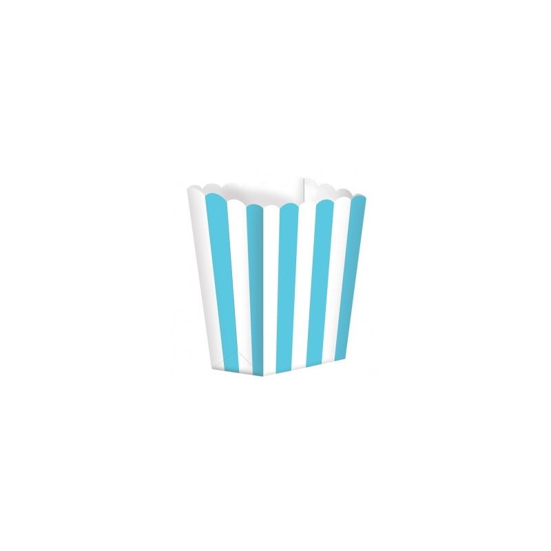 5 Porta popcorn strisce azzurre - Wimipops