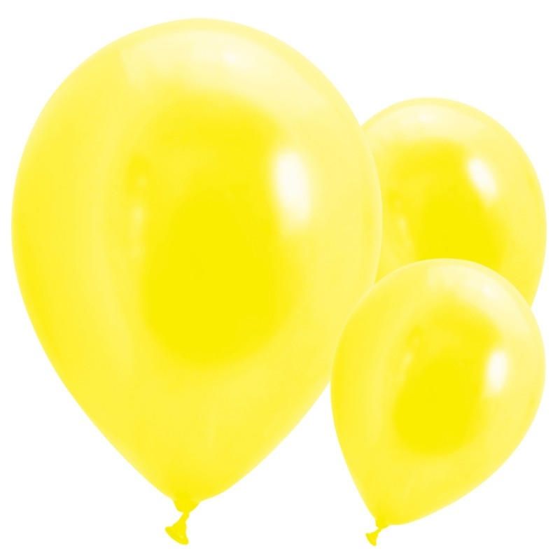 PALLONCINI MEDIO cm28-GIALLI-16pz