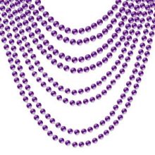 Collana di perle viola 2 pz