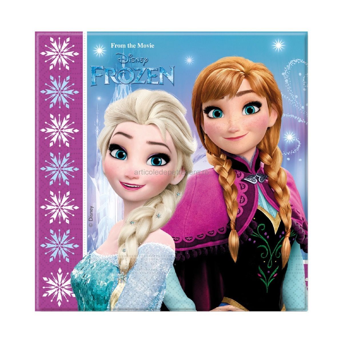 Tovaglioli Frozen Anna Elsa Luci del Nord