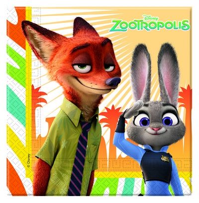 Tovaglioli di carta Zootropolis (20 )