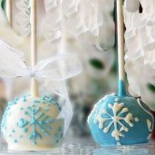 Cake pops Frozen Snow Pops - Wimipops