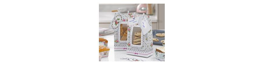 Sacchettini per caramelle trasparenti con fiocchi di neve da 24 x 12,5 cm -  Decora - 20 unità per 3,50 €